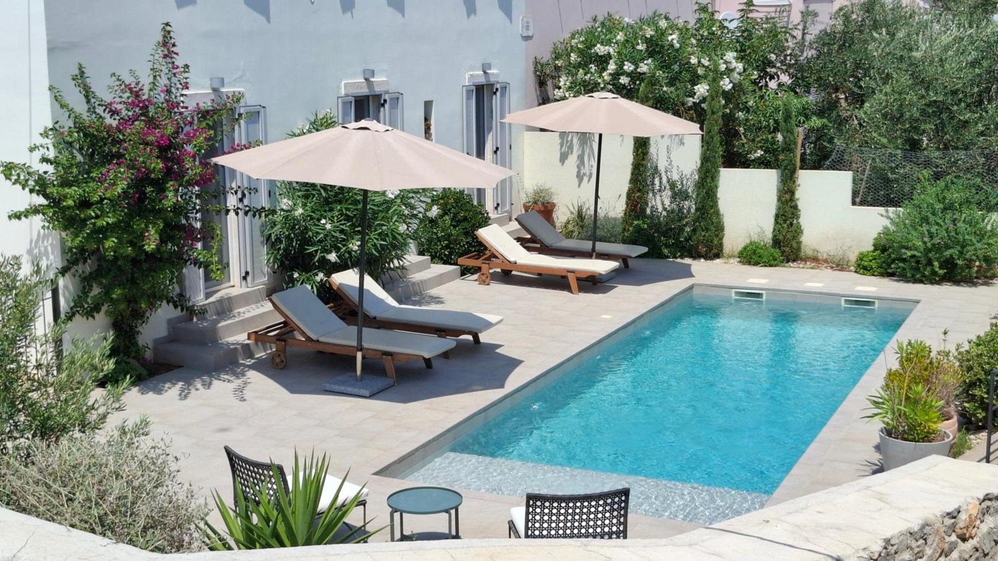 Villa Mira With A Heated Pool And A Sea View Bozava Exterior photo